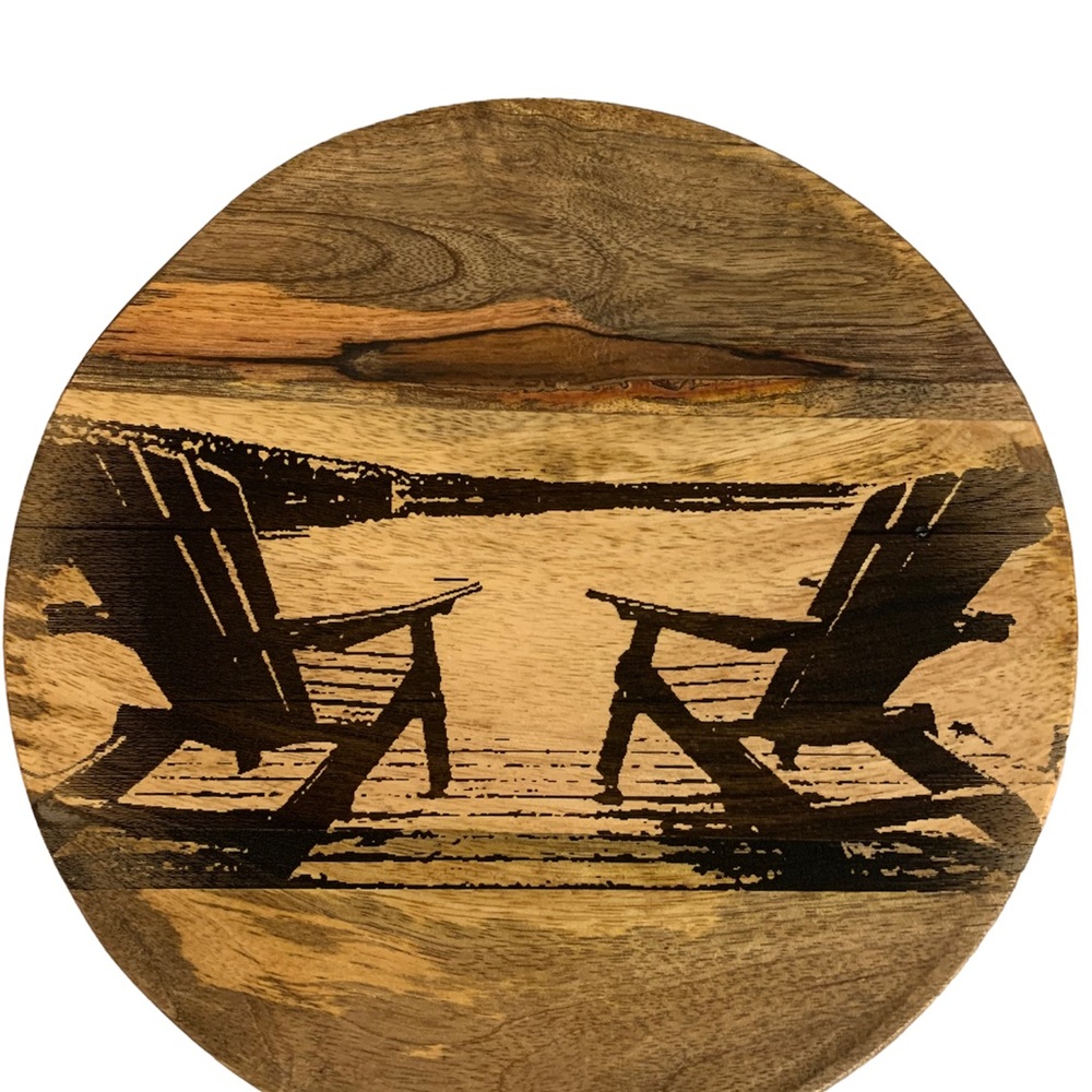 10” Round Mango Wood